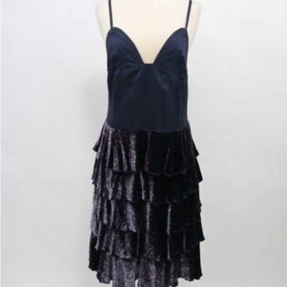 Marc Jacobs Velvet satin navy blue